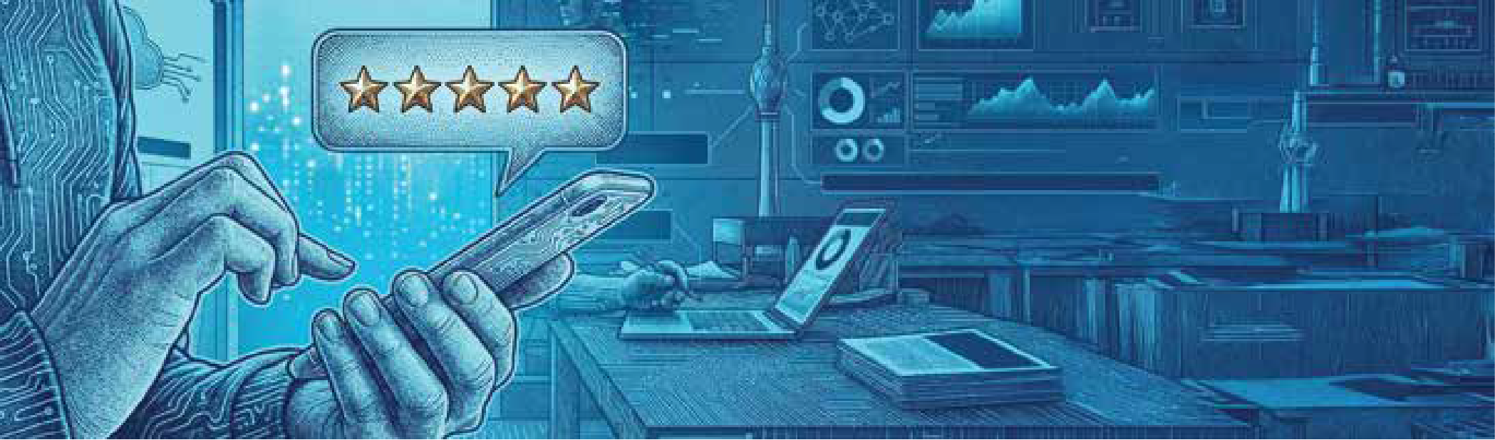 Consumer Digital Lifestyle Banner Graphic